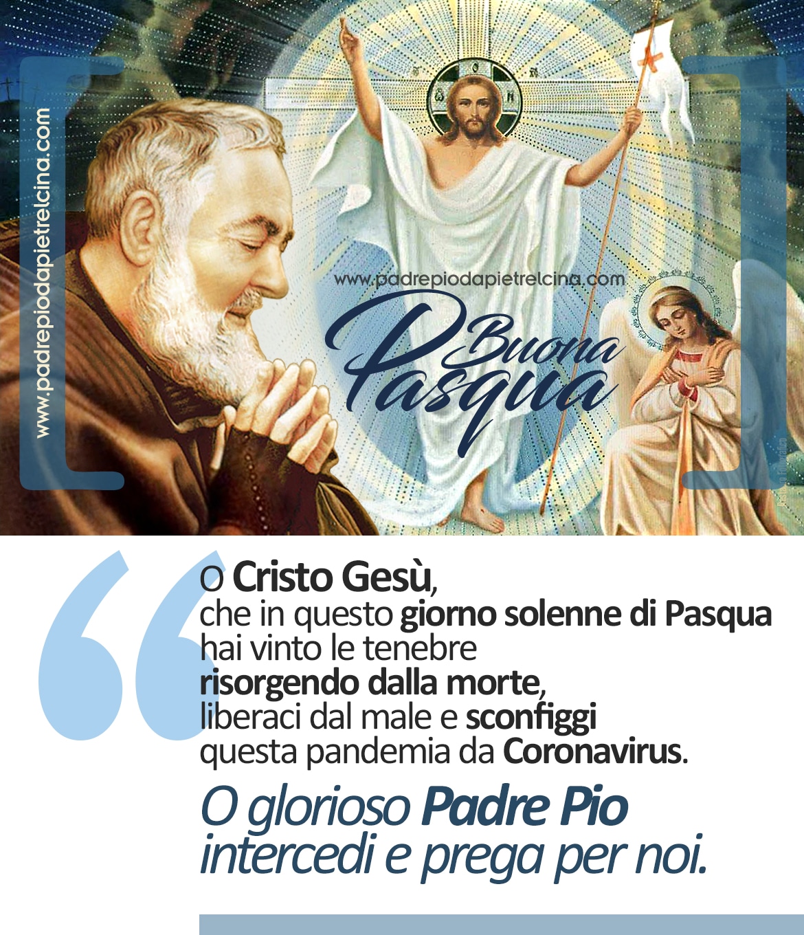Buona Pasqua O Glorioso Padre Pio Intercedi E Prega Per Noi