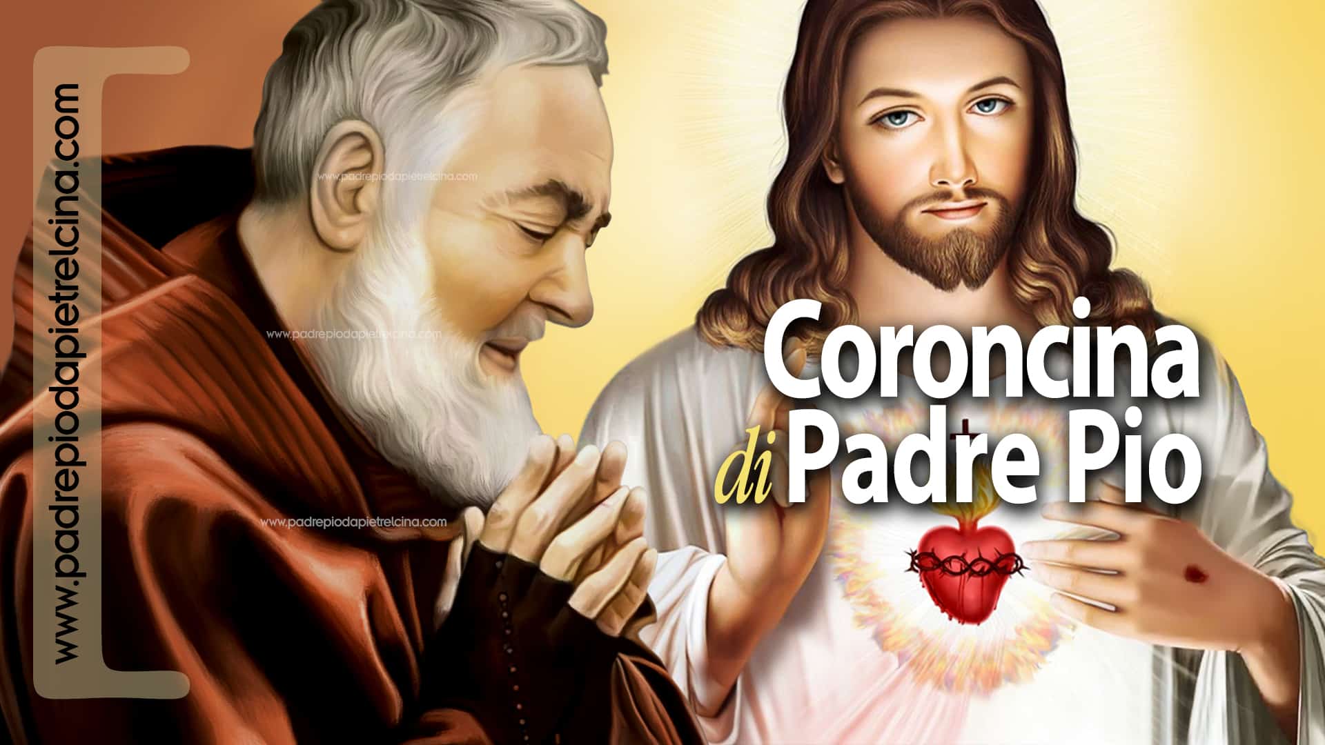 Coroncina Al Sacro Cuore Di Gesù Padre Pio VIDEO - Coroncina di PADRE PIO per chiedere una Grazia ᴴᴰ